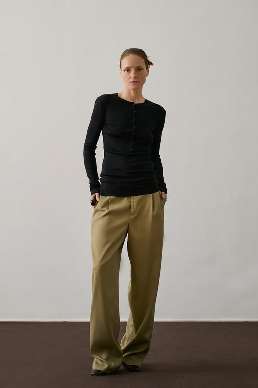 T-shirt Pernille - Noir - Coton - Femme