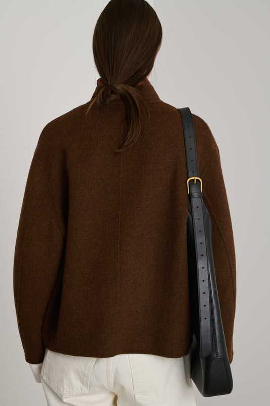 Manteau Windsor - Roux Chiné - Laine - Femme