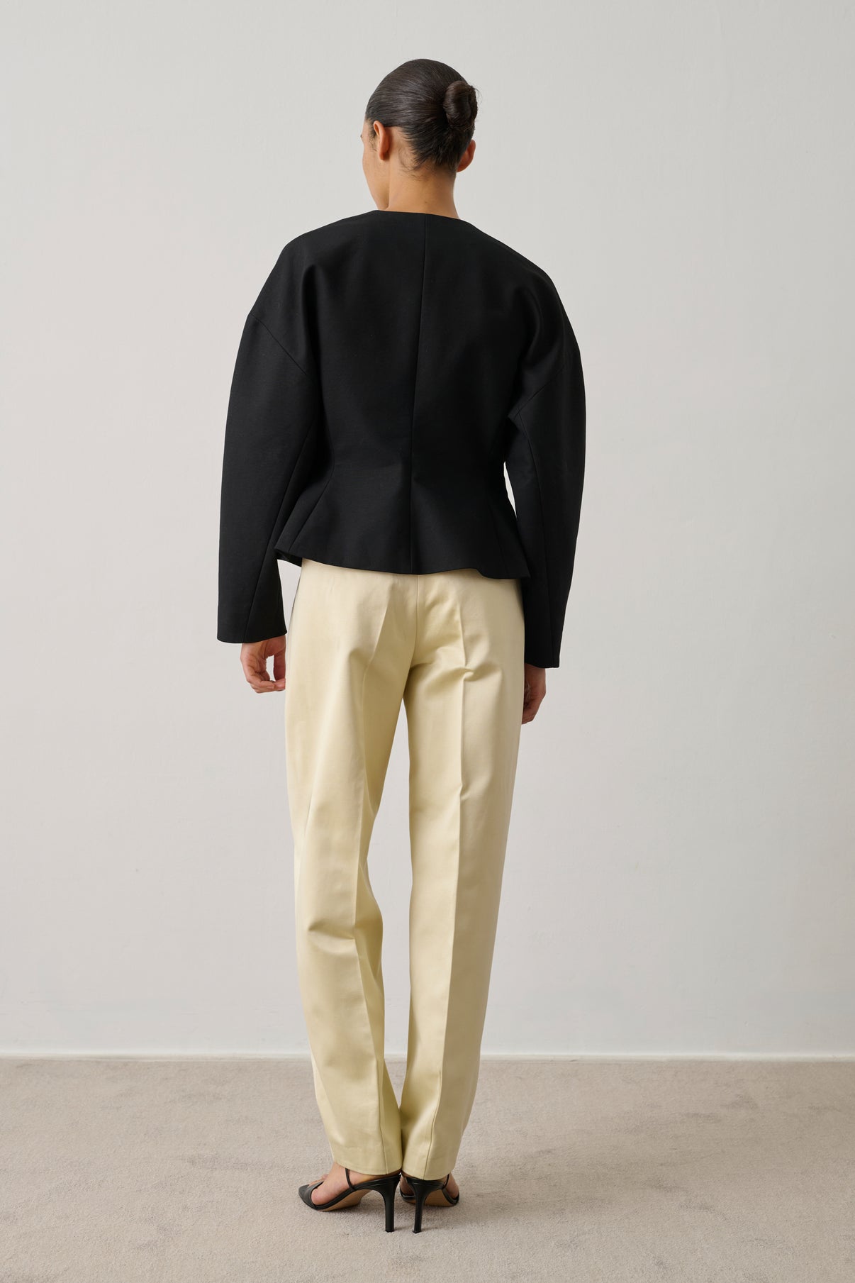 Pantalon Graham - Crème - Coton - Femme vue 2