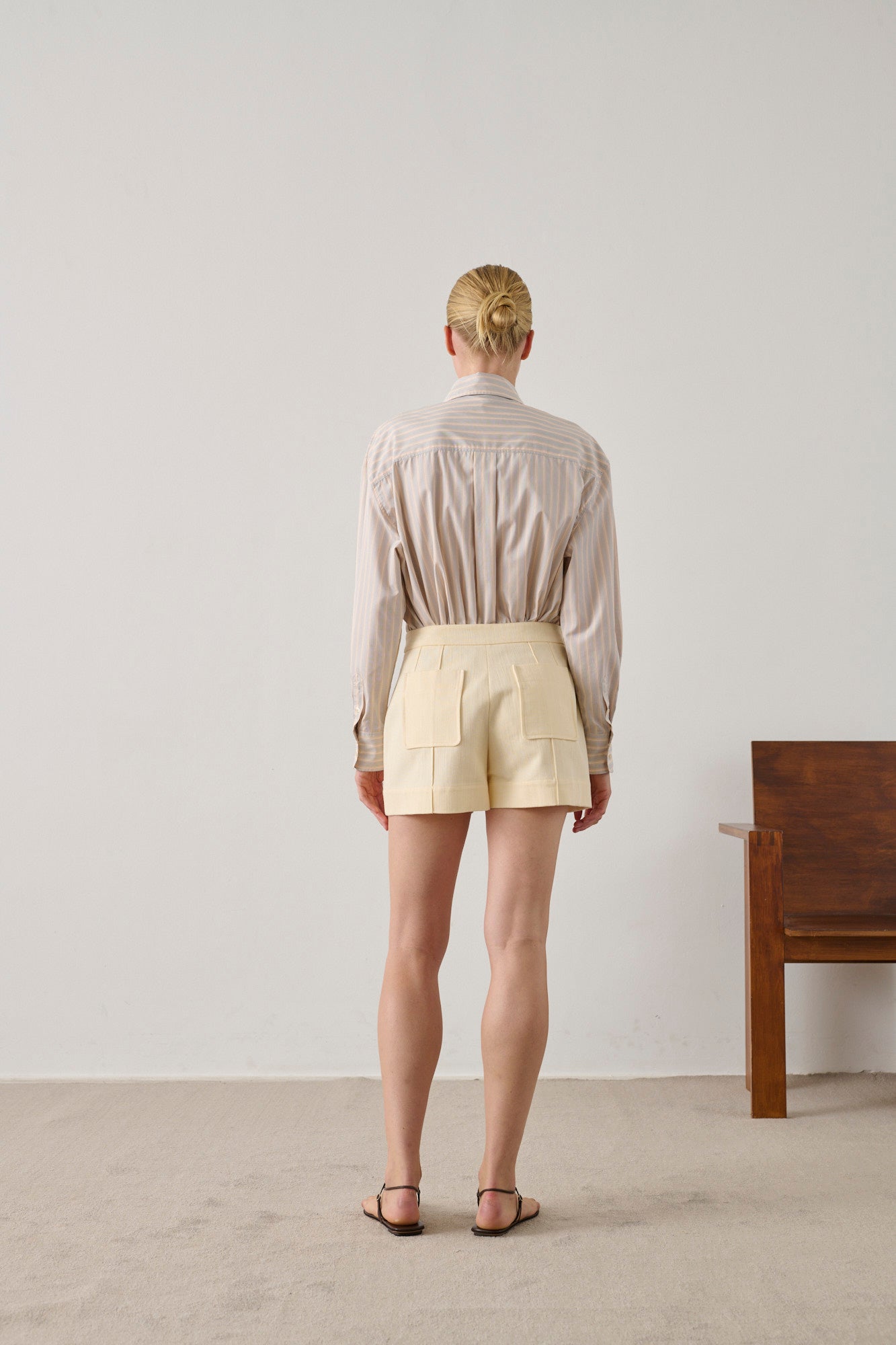 Short Hover - Crème - Coton - Femme