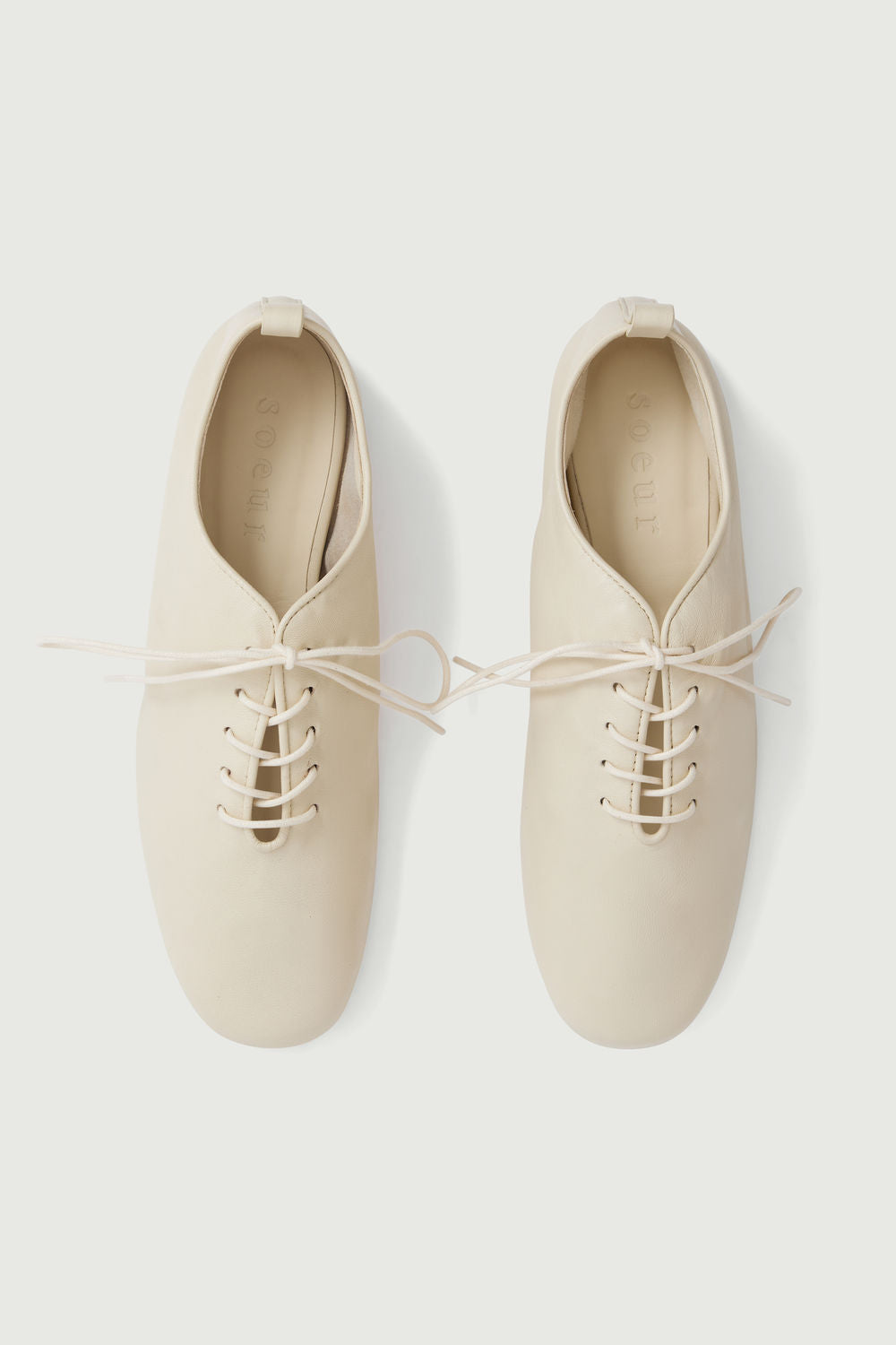 Ballerines Orso - Ivoire - Cuir - Femme vue 6